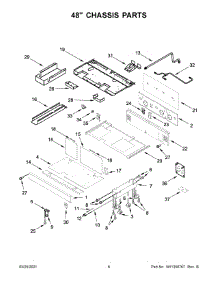04 - 48" Chassis Parts parts for Whirlpool Range JGRP748HL00 from AppliancePartsPros.com