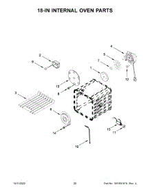 11 - 18-In Internal Oven Parts parts for Whirlpool Range JGRP748HL05 from AppliancePartsPros.com