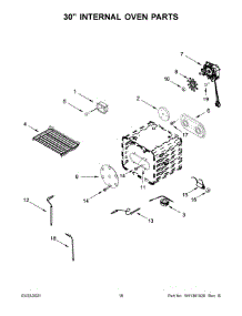 10 - 30" Internal Oven Parts parts for Whirlpool Range JGRP748HM00 from AppliancePartsPros.com
