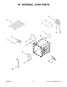 11 - 18" Internal Oven Parts parts for Whirlpool Range JGRP748HM00 from AppliancePartsPros.com