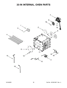 10 - 30-In Internal Oven Parts parts for Whirlpool Range JGRP748HM05 from AppliancePartsPros.com