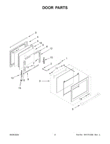 05 - Door Parts parts for Whirlpool Range JGS1450ML1 from AppliancePartsPros.com