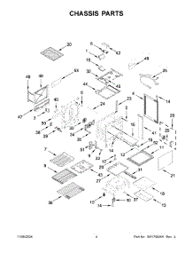 03 - Chassis Parts parts for Whirlpool Range JGS1450ML2 from AppliancePartsPros.com