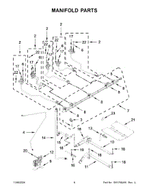 04 - Manifold Parts parts for Whirlpool Range JGS1450ML2 from AppliancePartsPros.com