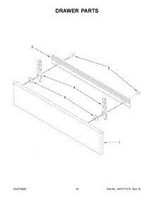 Drawer Parts parts for Whirlpool Range JIS1450ML1 from AppliancePartsPros.com