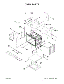 03 - Oven Parts parts for Whirlpool Wall Oven JJW2427DB01 from AppliancePartsPros.com