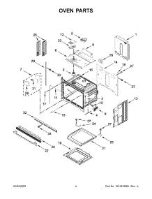 03 - Oven Parts parts for Whirlpool Wall Oven JJW2427LM00 from AppliancePartsPros.com