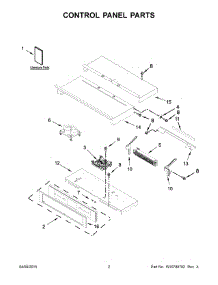 02 - Control Panel Parts parts for Whirlpool Wall Oven JJW2430DS00 from AppliancePartsPros.com