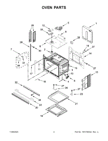 03 - Oven Parts parts for Whirlpool Wall Oven JJW2430LM01 from AppliancePartsPros.com