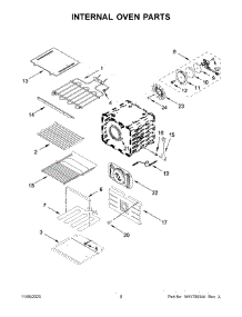 05 - Internal Oven Parts parts for Whirlpool Wall Oven JJW2430LM01 from AppliancePartsPros.com