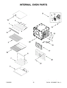06 - Internal Oven Parts parts for Whirlpool Wall Oven JJW2827IM01 from AppliancePartsPros.com