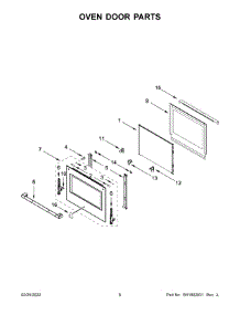 04 - Oven Door Parts parts for Whirlpool Wall Oven JJW3430LL00 from AppliancePartsPros.com