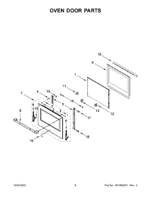 04 - Oven Door Parts parts for Whirlpool Wall Oven JJW3430LL01 from AppliancePartsPros.com