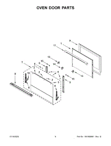 04 - Oven Door Parts parts for Whirlpool Wall Oven JJW3430LM00 from AppliancePartsPros.com