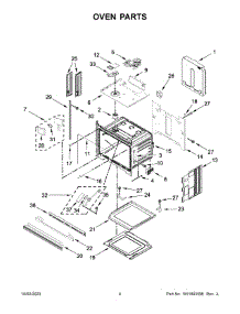 03 - Oven Parts parts for Whirlpool Wall Oven JJW3430LM01 from AppliancePartsPros.com