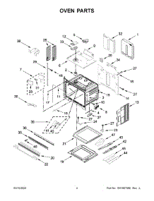 03 - Oven Parts parts for Whirlpool Wall Oven JJW3830LM00 from AppliancePartsPros.com