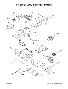 05 - Cabinet And Stirrer Parts parts for Whirlpool Microwave JMC2427LL01 from AppliancePartsPros.com