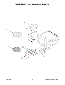 06 - Internal Microwave Parts parts for Whirlpool Microwave JMC2427LL01 from AppliancePartsPros.com