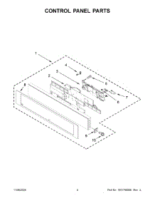 03 - Control Panel Parts parts for Whirlpool Microwave JMC2427LL01 from AppliancePartsPros.com