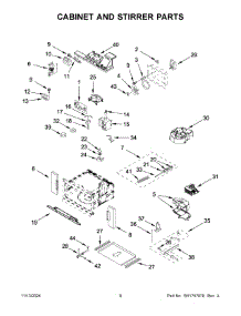 05 - Cabinet And Stirrer Parts parts for Whirlpool Microwave JMC2427LM01 from AppliancePartsPros.com