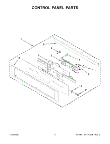 03 - Control Panel Parts parts for Whirlpool Microwave JMC2430LL01 from AppliancePartsPros.com