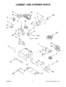 05 - Cabinet And Stirrer Parts parts for Whirlpool Microwave JMC2430LM01 from AppliancePartsPros.com