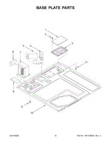 07 - Base Plate Parts parts for Whirlpool Range JMDFS24HM02 from AppliancePartsPros.com