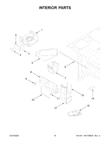 06 - Interior Parts parts for Whirlpool Range JMDFS24HM02 from AppliancePartsPros.com