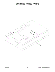 03 - Control Panel Parts parts for Whirlpool Range JMDFS24HM02 from AppliancePartsPros.com