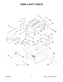 04 - Oven Cavity Parts parts for Whirlpool Microwave JMDFS24JL00 from AppliancePartsPros.com