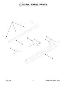 03 - Control Panel Parts parts for Whirlpool Range JMDFS30HL02 from AppliancePartsPros.com