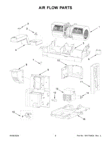 05 - Air Flow Parts parts for Whirlpool Range Hood JMHF930RSS00 from AppliancePartsPros.com