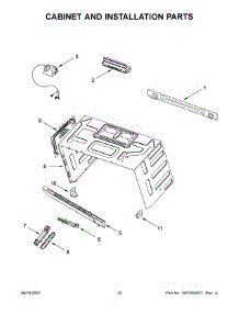 07 - Cabinet And Installation Parts parts for Whirlpool Microwave JMV9196CS08 from AppliancePartsPros.com