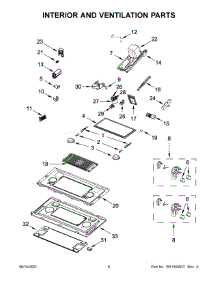 04 - Interior And Ventilation Parts parts for Whirlpool Microwave JMV9196CS08 from AppliancePartsPros.com