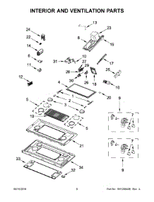 05 - Air Flow Parts parts for Whirlpool Microwave JMV9196CS6 from AppliancePartsPros.com