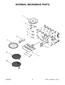 07 - Internal Microwave Parts parts for Whirlpool Microwave JMW2427IM01 from AppliancePartsPros.com