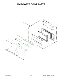 04 - Oven Door Parts parts for Whirlpool Microwave JMW2427IM01 from AppliancePartsPros.com