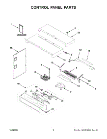 02 - Control Panel Parts parts for Whirlpool Microwave JMW2427LL00 from AppliancePartsPros.com