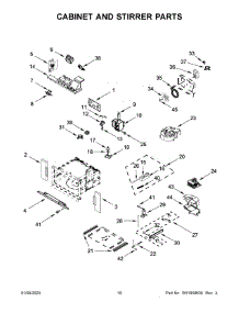 06 - Cabinet And Stirrer Parts parts for Whirlpool Microwave JMW2427LL01 from AppliancePartsPros.com