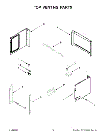 08 - Top Venting Parts parts for Whirlpool Microwave JMW2427LL01 from AppliancePartsPros.com