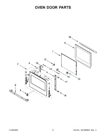 04 - Oven Door Parts parts for Whirlpool Microwave JMW2427LL01 from AppliancePartsPros.com