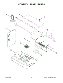 02 - Control Panel Parts parts for Whirlpool Microwave JMW2427LL02 from AppliancePartsPros.com