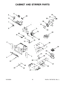 06 - Cabinet And Stirrer Parts parts for Whirlpool Microwave JMW2427LL03 from AppliancePartsPros.com