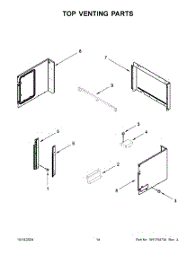 08 - Top Venting Parts parts for Whirlpool Microwave JMW2427LL03 from AppliancePartsPros.com