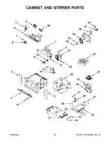 06 - Cabinet And Stirrer Parts parts for Whirlpool Microwave JMW2427LM00 from AppliancePartsPros.com