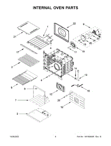 05 - Internal Oven Parts parts for Whirlpool Microwave JMW2427LM00 from AppliancePartsPros.com