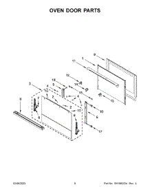 04 - Oven Door Parts parts for Whirlpool Microwave JMW2427LM02 from AppliancePartsPros.com