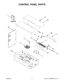 02 - Control Panel Parts parts for Whirlpool Microwave JMW2427LM02 from AppliancePartsPros.com