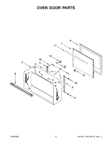 04 - Oven Door Parts parts for Whirlpool Microwave JMW2427LM03 from AppliancePartsPros.com