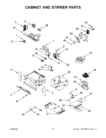 06 - Cabinet And Stirrer Parts parts for Whirlpool Microwave JMW2427LM03 from AppliancePartsPros.com